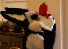 Zuzu with strawberry