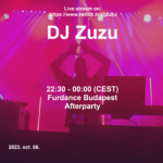 Dj Zuzu Furdance Budapest afterparty event flyer 20231006