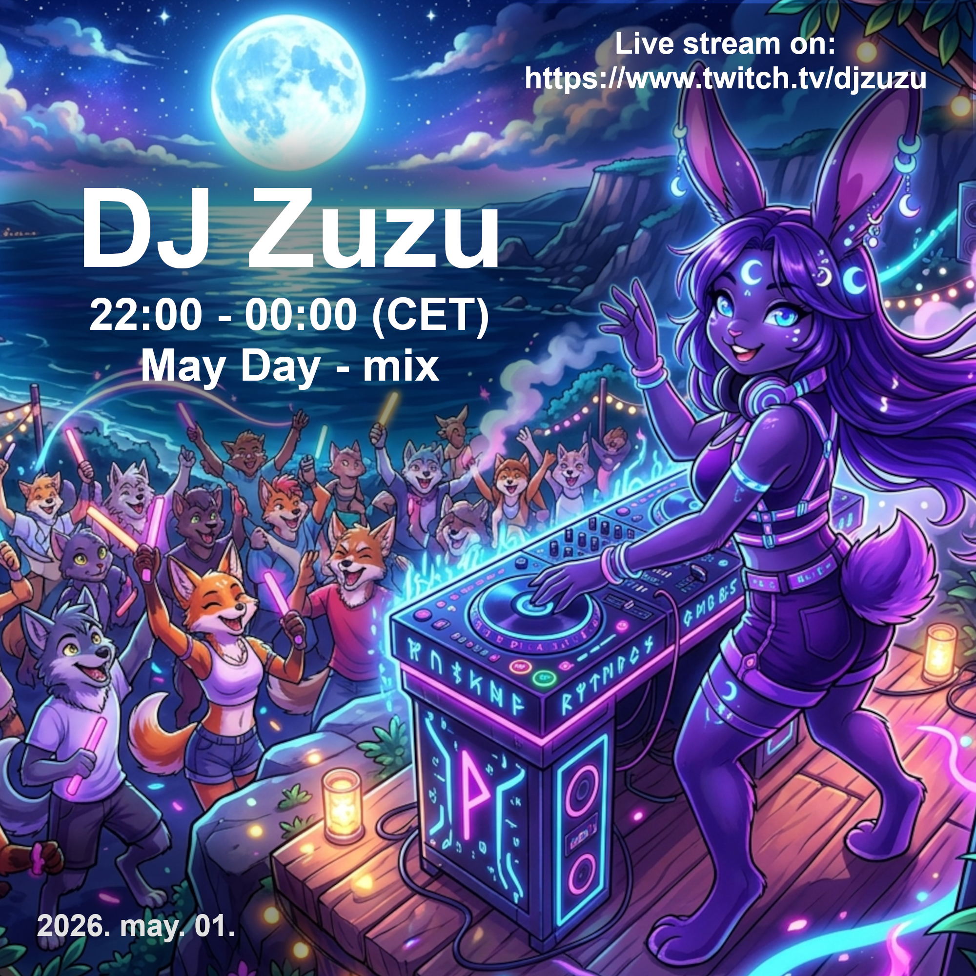 Dj Zuzu event flyer 20260501