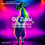 Dj Zuzu event flyer -Autumn shine