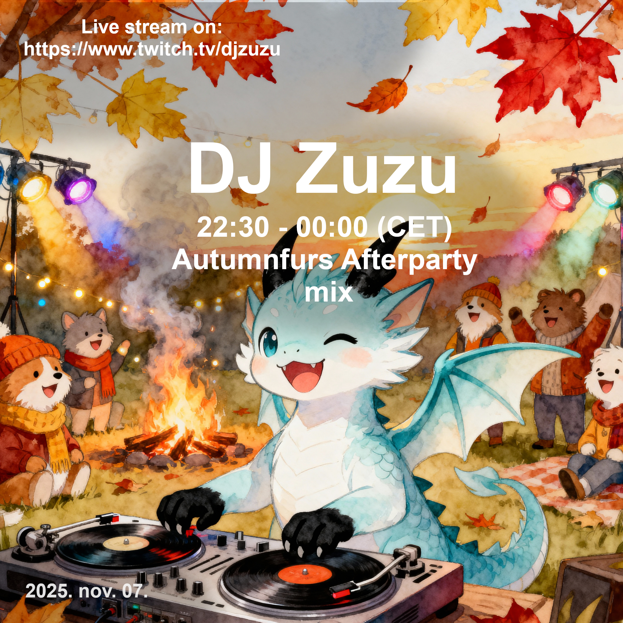 Dj Zuzu event flyer 20251107
