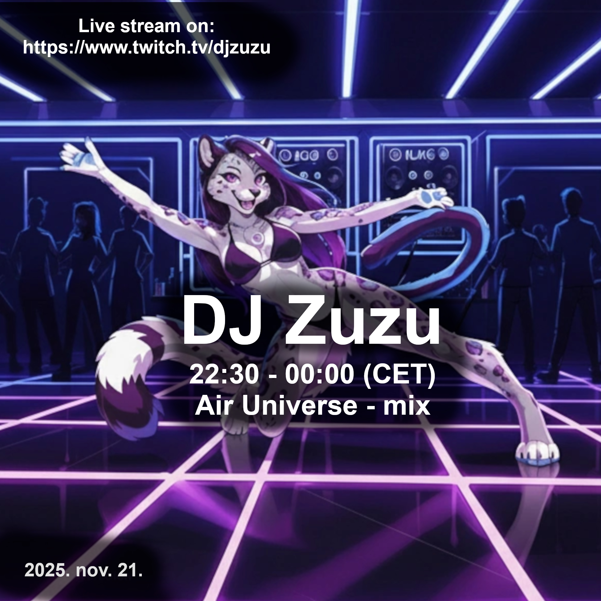 Dj Zuzu event flyer 20251121