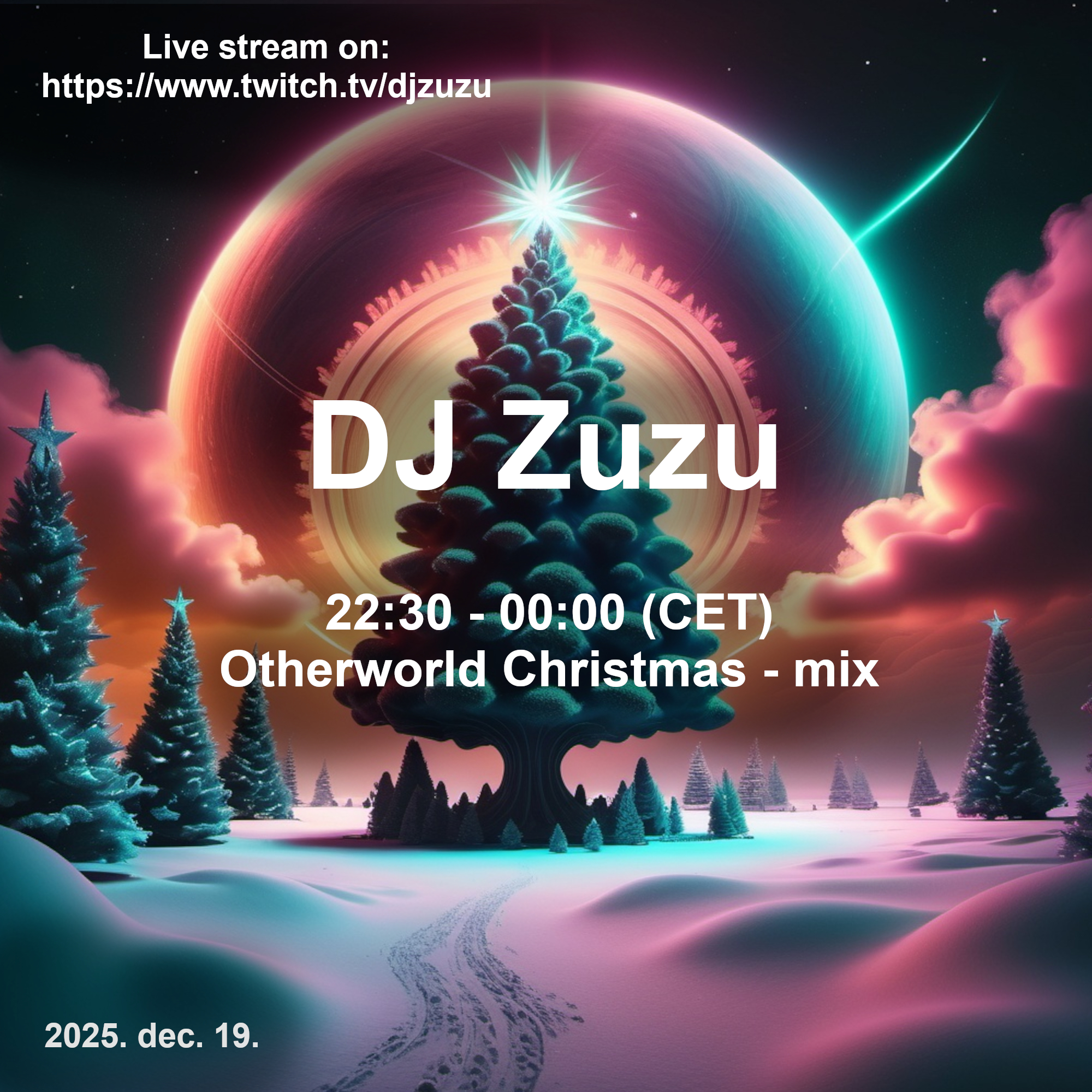 Dj Zuzu event flyer 20251219