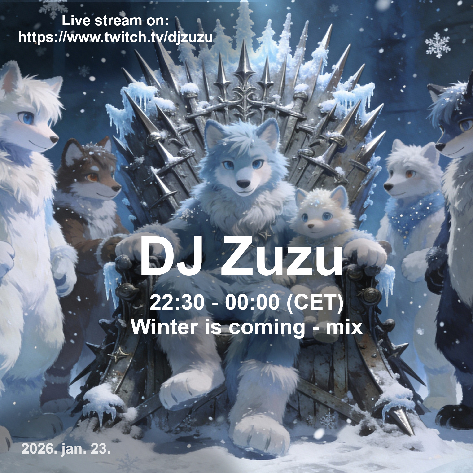 Dj Zuzu event flyer 20260123