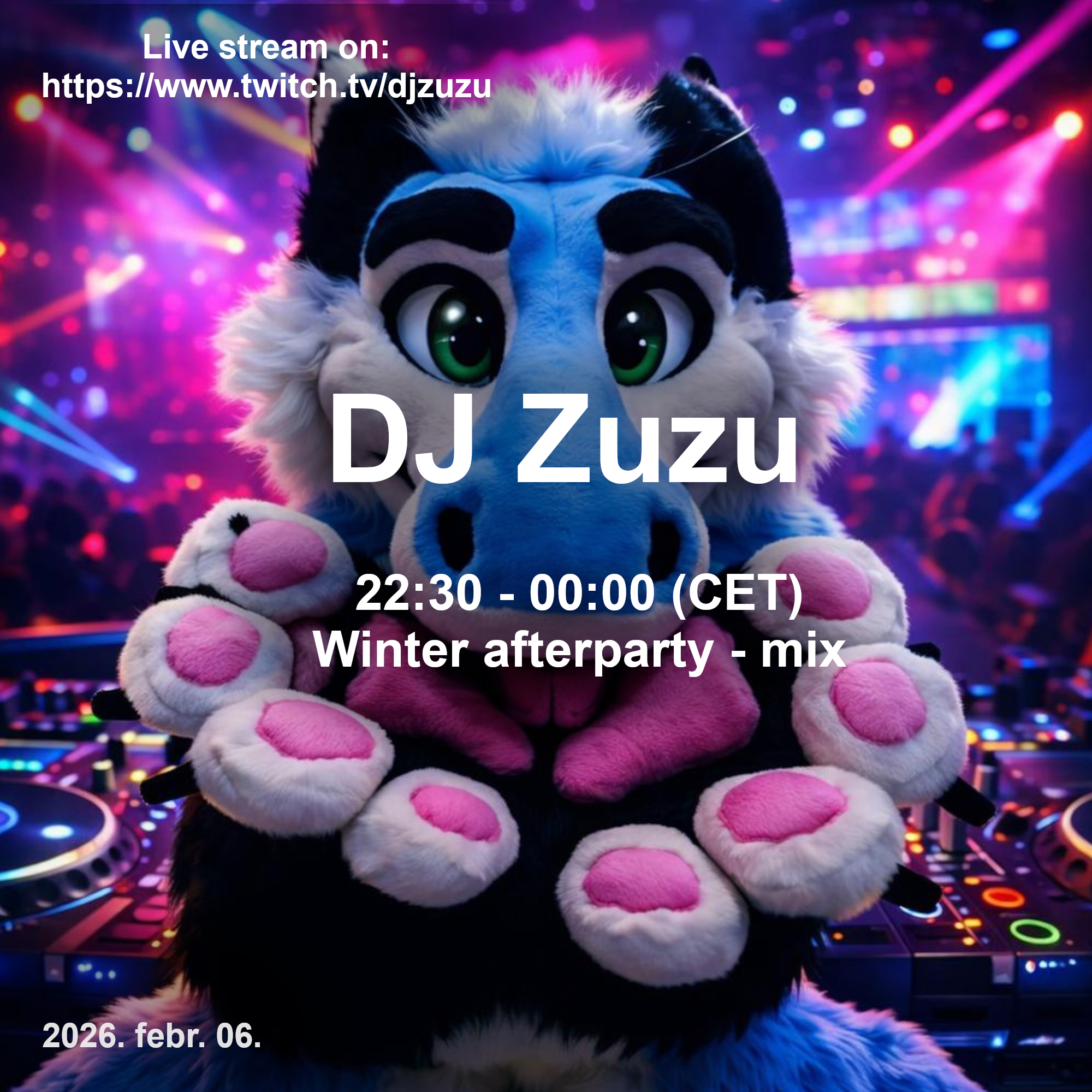 Dj Zuzu event flyer 20260206