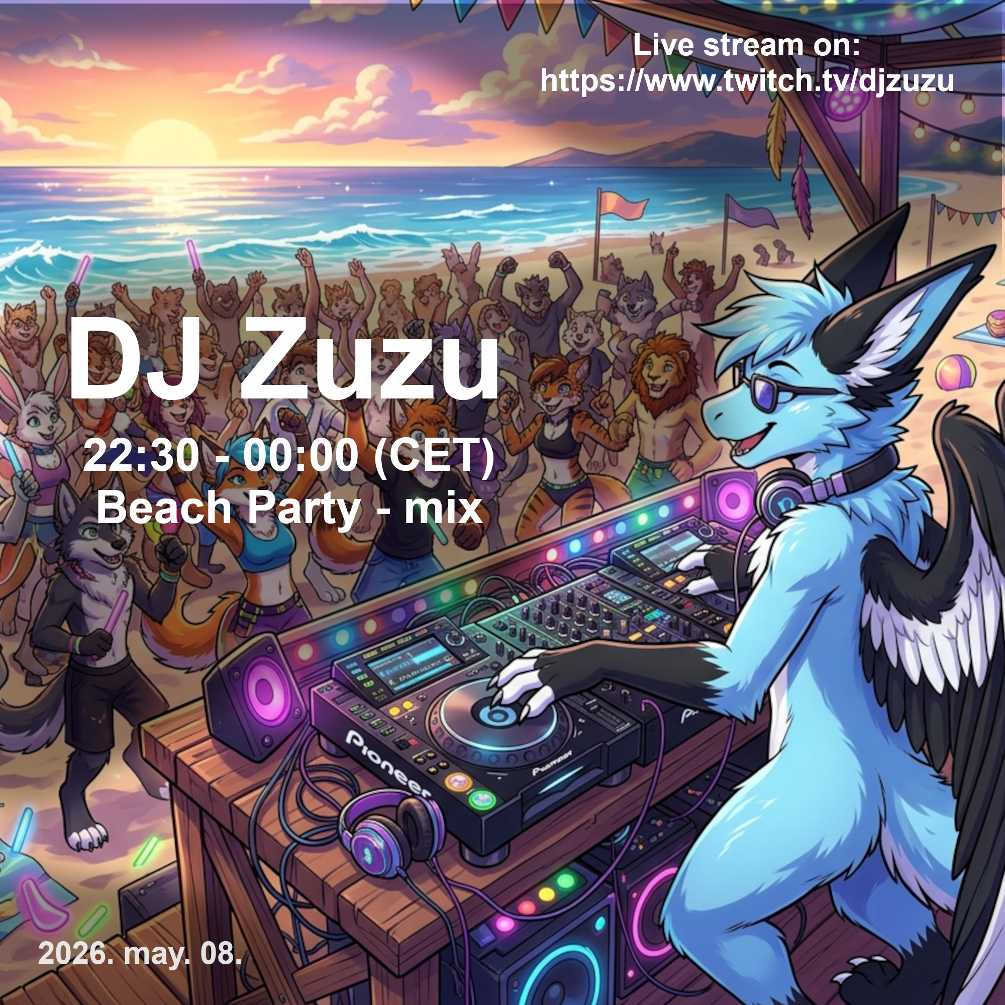 Dj Zuzu event flyer 20260508