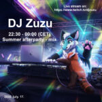 DJ Zuzu Summer afterparty mix event flyer