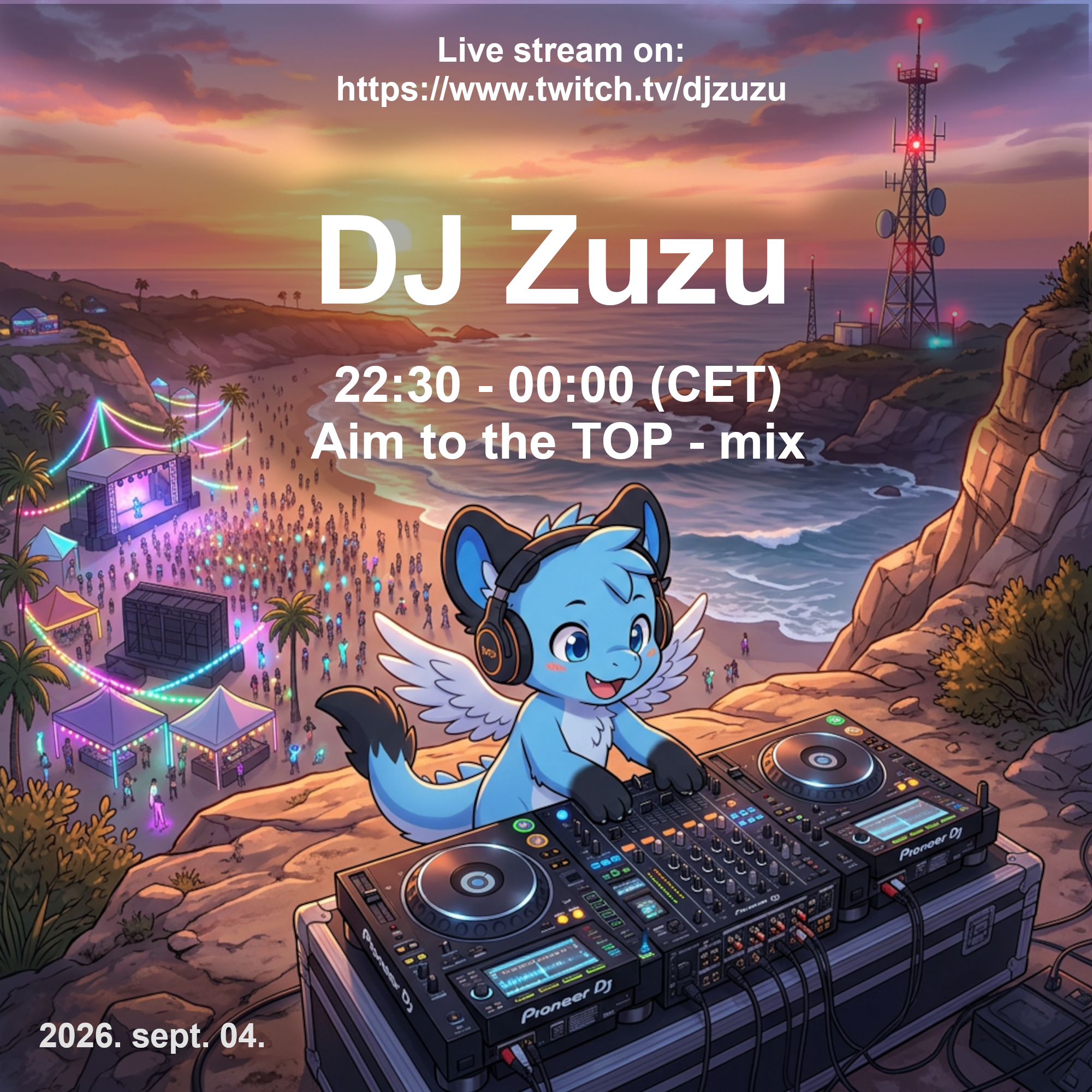 Dj Zuzu event flyer 20260904