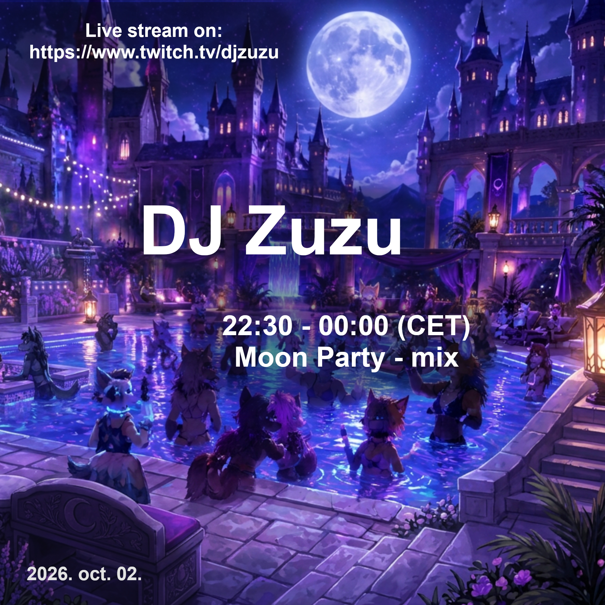 Dj Zuzu event flyer 20261002